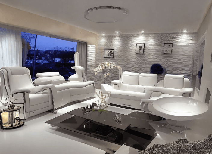 Contemporary AI landscape redesign with organized outdoor zones