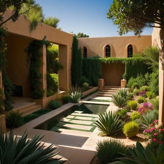 Xeriscape AI landscape design style example
